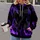 Violet Flame Streetwear Style for Autumn Runs and Everyday Outdoor Adventures All-over Print Hoodie (Lightweight) - 2