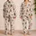 Santa Reindeer Christmas Trees for Cozy Holiday Gatherings and Relaxing at Home Women Satin Pajamas Set - 2