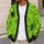 Neon Green Spiderweb Punk Style for Halloween Nights and Everyday Alternative Wear All-over Print Knitted Cardigan - 5