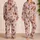 Chestnut Ponies and Wildflower Bouquets for Cozy Country Mornings and Relaxing Days Satin Pajamas Set - 2