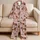 Chestnut Ponies and Wildflower Bouquets for Cozy Country Mornings and Relaxing Days Satin Pajamas Set - 5