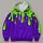 Neon Green and Purple Melting Drips for Bold Everyday Streetwear and Creative Looks All-over Print Hoodie (Lightweight) - 4