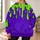 Neon Green and Purple Melting Drips for Bold Everyday Streetwear and Creative Looks All-over Print Hoodie (Lightweight) - 6