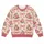 Pink Rose Clusters and Bow Motifs for Romantic Autumn Outfits and Everyday Feminine Style All-over Print Knitted Sweater - 4