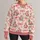 Pink Rose Clusters and Bow Motifs for Romantic Autumn Outfits and Everyday Feminine Style All-over Print Knitted Sweater - 1