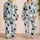 Cute Halloween Ghost Cat Pumpkin Outfit for Cozy October Nights, Home Gift for Women Satin Pajamas Set - 2