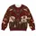 Santa Mail Carrier Uniform With Holiday Letters For Christmas Party Celebrations All-over Print Knitted Sweater - 4