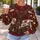 Santa Mail Carrier Uniform With Holiday Letters For Christmas Party Celebrations All-over Print Knitted Sweater - 5