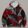 Charcoal Crimson Angular Geometry for Casual City Wear and Everyday Modern Style Layering All-over Print Hoodie (Lightweight) - 4