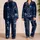 Midnight Navy Ringed Planet Night Sky For Cozy Evenings, Gifts, And Relaxed Nights Satin Pajamas Set - 2