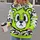 Neon Lime Cartoon Bear Face for Bold Streetwear Looks and Everyday Urban Style Fans All-over Print Hoodie (Lightweight) - 2