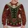 Victorian Christmas Caroler Outfit Details for Festive Holiday Celebrations All-over Print Knitted Sweater - 2