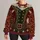 Victorian Christmas Caroler Outfit Details for Festive Holiday Celebrations All-over Print Knitted Sweater - 1