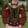 Victorian Christmas Caroler Outfit Details for Festive Holiday Celebrations All-over Print Knitted Sweater - 6