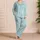Celestial Moons And Stars For Cozy Bedtime Nights, Relaxed Evenings, Gift For Her Satin Pajamas Set - 4