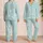Celestial Moons And Stars For Cozy Bedtime Nights, Relaxed Evenings, Gift For Her Satin Pajamas Set - 2