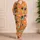 Tangerine Heart Confetti For Cozy Evenings And Relaxed At-Home Style For Her Gift Today Satin Pajamas Set - 4