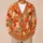 Autumn Maple Leaves in Warm Harvest Colors for Cozy Everyday Layering and Fall Outings All-over Print Knitted Cardigan - 6