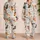 Cottagecore Dachshunds With Floral Sprigs For Cozy Giftable Lounging At Home All Day Satin Pajamas Set - 2