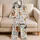 Cottagecore Dachshunds With Floral Sprigs For Cozy Giftable Lounging At Home All Day Satin Pajamas Set - 5