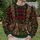 Plaid Lumberjack Tree Farm Outfit for Christmas Tree Cutting and Family Gatherings All-over Print Knitted Sweater - 6