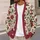 Burgundy And Olive Botanical Florals For Relaxed Everyday Layering And Weekend Style All-over Print Knitted Cardigan - 5
