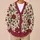 Burgundy And Olive Botanical Florals For Relaxed Everyday Layering And Weekend Style All-over Print Knitted Cardigan - 6