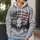 Deer Skull American Flag Forest Scene for Hunting, Camping and Outdoor Adventure All-over Print Hoodie (Lightweight) - 5