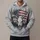 Deer Skull American Flag Forest Scene for Hunting, Camping and Outdoor Adventure All-over Print Hoodie (Lightweight) - 1