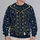 Vintage Train Conductor Uniform Holiday Party Look for Festive Christmas Celebrations All-over Print Knitted Sweater - 2