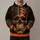 Orange Flag-Bandana Skull for Dark Streetwear and Alternative Everyday Wear Fans All-over Print Hoodie (Lightweight) - 1