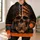 Orange Flag-Bandana Skull for Dark Streetwear and Alternative Everyday Wear Fans All-over Print Hoodie (Lightweight) - 6