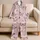 Blush Butterfly Sleepwear For Cozy Summer Nights, Lounging, And Weekend Rest For Women Satin Pajamas Set - 5