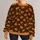 Smiling Pumpkin and Autumn Leaves for Cozy Fall Halloween Celebrations All-over Print Knitted Sweater - 1
