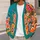 Bohemian Floral Medallions for Colorful Everyday Layering and Relaxed Weekend Style All-over Print Knitted Cardigan - 5