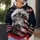 Bald Eagle and Star-Spangled Colors for Independence Day and Outdoor Adventure Wear All-over Print Hoodie (Lightweight) - 5