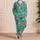Tropical Flamingo Blooms For Summer Resort Evenings Beach Getaways And Poolside For Women Satin Pajamas Set - 4
