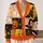 Black Cat And Haunted House Halloween Fall Style For Spooky October Celebrations Women All-over Print Knitted Cardigan - 2