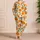 Tangerine Citrus Motif For Cozy Evenings And Thoughtful Gifts For Women At Home Satin Pajamas Set - 4