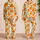 Tangerine Citrus Motif For Cozy Evenings And Thoughtful Gifts For Women At Home Satin Pajamas Set - 2