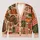 Pumpkins, Turkeys and Autumn Patchwork for Cozy Fall Harvest Gatherings All-over Print Knitted Cardigan - 1