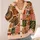 Pumpkins, Turkeys and Autumn Patchwork for Cozy Fall Harvest Gatherings All-over Print Knitted Cardigan - 4