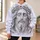 Monochrome Crown Of Thorns Portrait For Quiet Faith And Everyday Spiritual Lifestyle All-over Print Hoodie (Lightweight) - 6