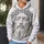 Monochrome Crown Of Thorns Portrait For Quiet Faith And Everyday Spiritual Lifestyle All-over Print Hoodie (Lightweight) - 5