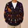 Retro Halloween Pumpkins and Ghosts for Spooky Trick or Treat Nights All-over Print Knitted Cardigan - 6