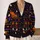 Retro Halloween Pumpkins and Ghosts for Spooky Trick or Treat Nights All-over Print Knitted Cardigan - 2