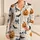 Halloween Skull And Pumpkin Bat Motifs For Cozy Fall Nights And Gift Giving For Women Satin Pajamas Set - 1