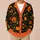 Pumpkin Ghost and Jack O Lanterns for Halloween Harvest Season and Fall Outings All-over Print Knitted Cardigan - 6