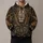 Golden Lion and Botanical Flourishes for Bold Everyday Wear and Vintage Animal Style All-over Print Hoodie (Lightweight) - 1