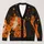 90s Black Cat Halloween Night Scene for Autumn Trick-or-Treat Celebrations and Parties All-over Print Knitted Cardigan - 1
